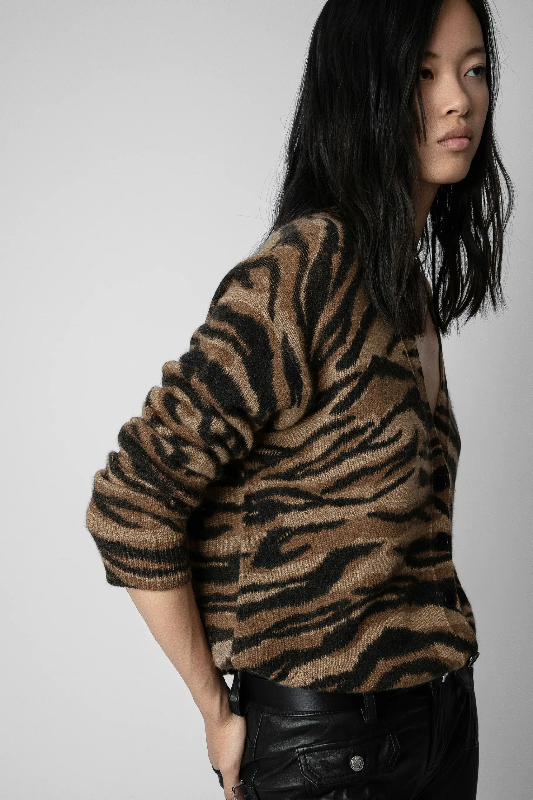 Pulls Et Gilets^Zadig & Voltaire Cardigan En Cachemire Mirka Tigre