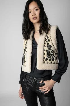 Manteaux Et Vestes^Zadig & Voltaire Cardigan Feti En Peau De Mouton