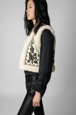 Manteaux Et Vestes^Zadig & Voltaire Cardigan Feti En Peau De Mouton