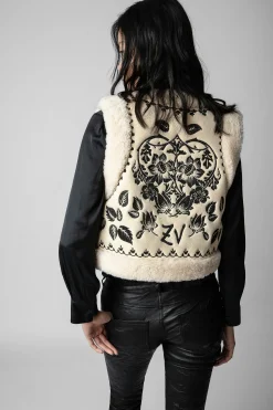 Manteaux Et Vestes^Zadig & Voltaire Cardigan Feti En Peau De Mouton