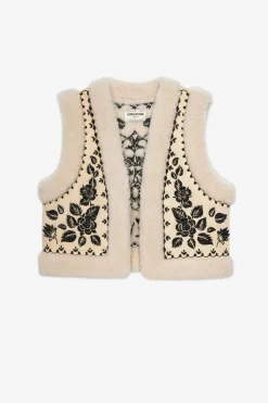 Manteaux Et Vestes^Zadig & Voltaire Cardigan Feti En Peau De Mouton