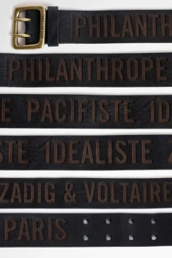 Ceintures^Zadig & Voltaire Ceinture A Timbre Buckley