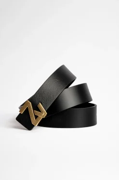 Ceintures^Zadig & Voltaire Ceinture La Mini Ceinture Zv Initiale
