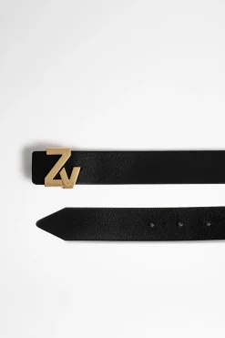 Ceintures^Zadig & Voltaire Ceinture La Mini Ceinture Zv Initiale
