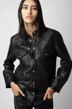 Chemises Et Hauts^Zadig & Voltaire Chemise En Cuir Thelma