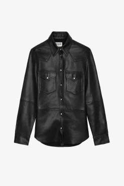 Chemises Et Hauts^Zadig & Voltaire Chemise En Cuir Thelma