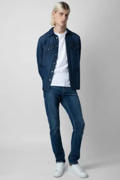 Chemises^Zadig & Voltaire Chemise En Jean Stan Skull