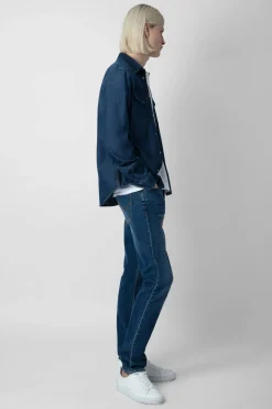 Chemises^Zadig & Voltaire Chemise En Jean Stan Skull