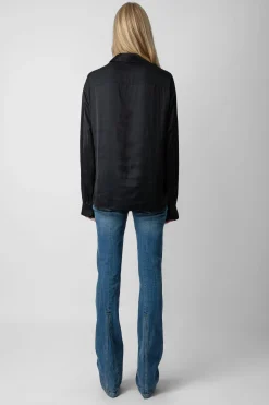 Unisexe^Zadig & Voltaire Chemise En Satin Tyrone
