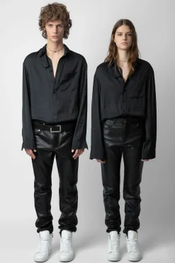 Unisexe^Zadig & Voltaire Chemise En Satin Tyrone