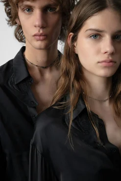 Unisexe^Zadig & Voltaire Chemise En Satin Tyrone