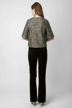 Chemises Et Hauts^Zadig & Voltaire Chemisier A Sequins Tytane