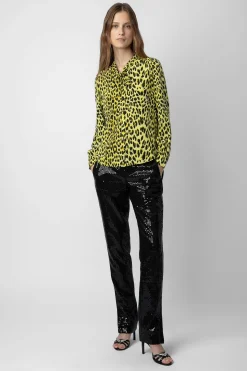 Chemises Et Hauts^Zadig & Voltaire Chemisier En Soie Leopard Taos