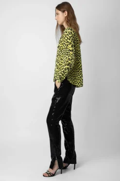 Chemises Et Hauts^Zadig & Voltaire Chemisier En Soie Leopard Taos