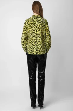 Chemises Et Hauts^Zadig & Voltaire Chemisier En Soie Leopard Taos