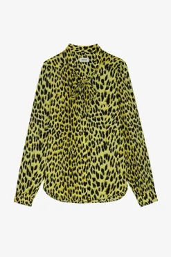 Chemises Et Hauts^Zadig & Voltaire Chemisier En Soie Leopard Taos