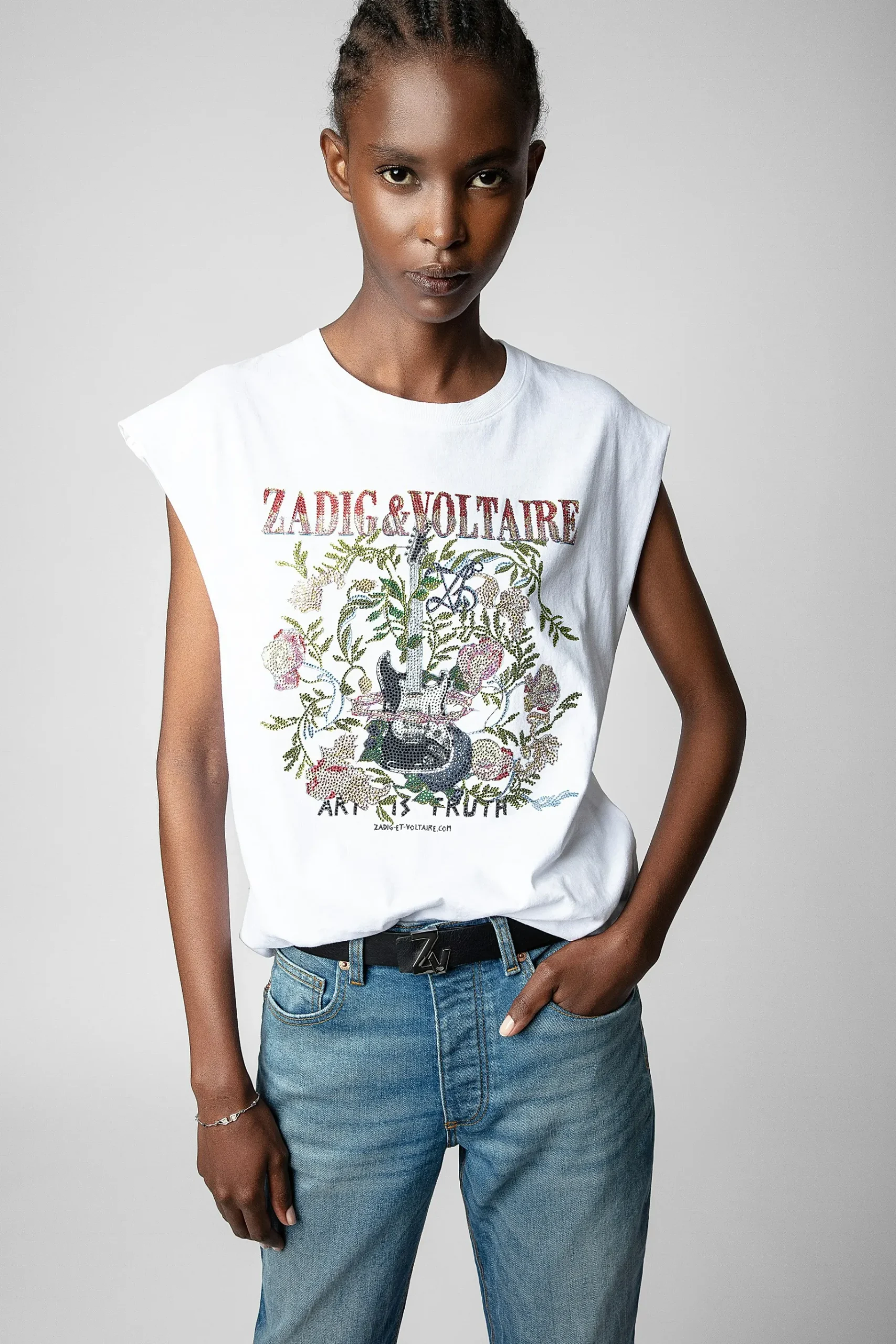 T-Shirts^Zadig & Voltaire Debardeur Guitare Cecilia