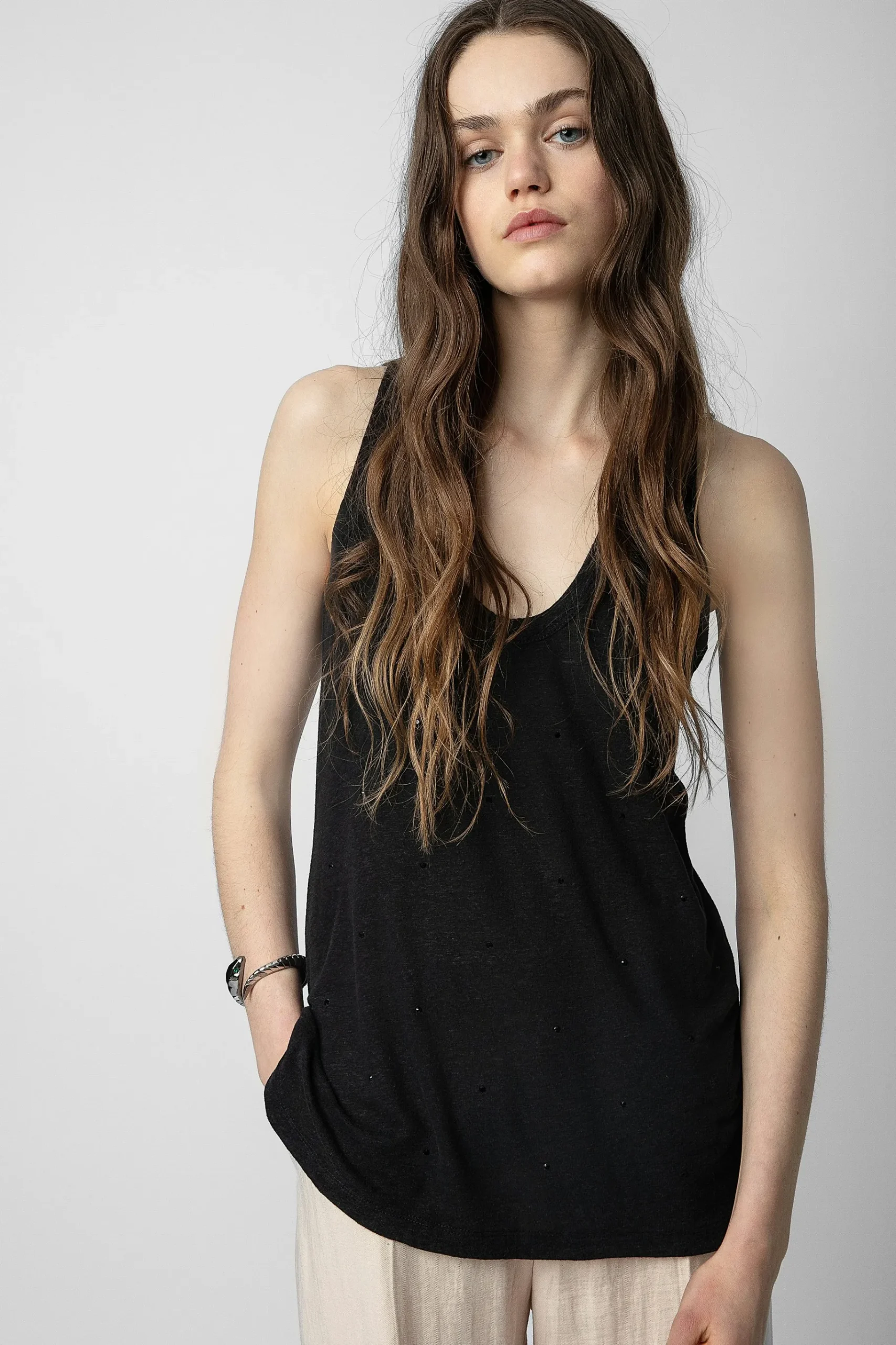 T-Shirts^Zadig & Voltaire Debardeur Samy