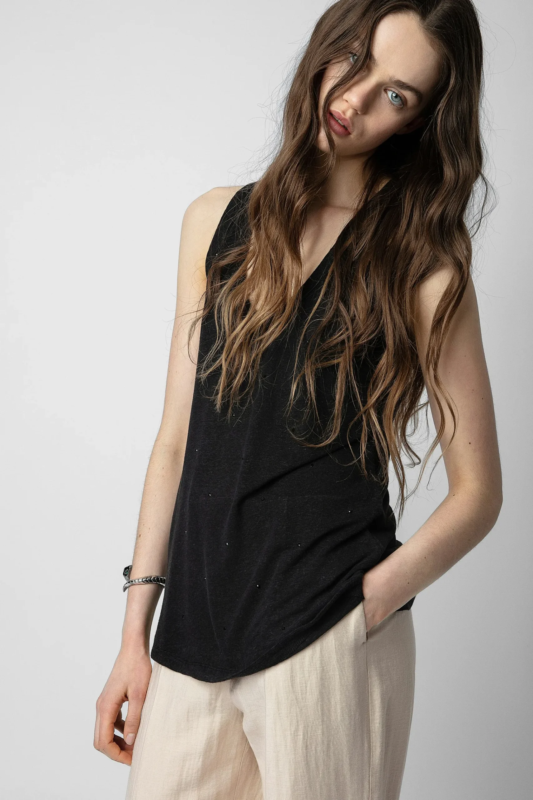 T-Shirts^Zadig & Voltaire Debardeur Samy