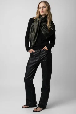 Vice-Voltaire^Zadig & Voltaire Echarpe Glenn Rock En Jacquard Lurex