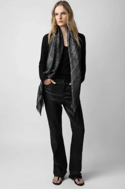 Echarpes^Zadig & Voltaire Echarpe Glenn Rock En Jacquard Lurex