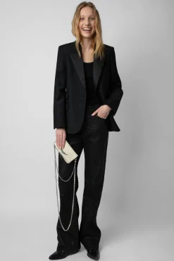 Mini-Sacs^Zadig & Voltaire Embrayage Swing Your Wings Rock Nano