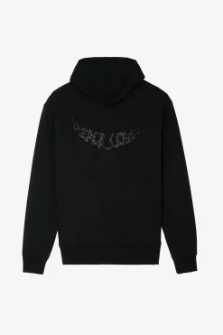 Sweat-Shirts^Zadig & Voltaire Harper Peace&Love Sweat A Capuche A Strass