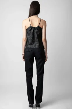 Chemises Et Hauts^Zadig & Voltaire Haut En Cuir Froisse Cidonie