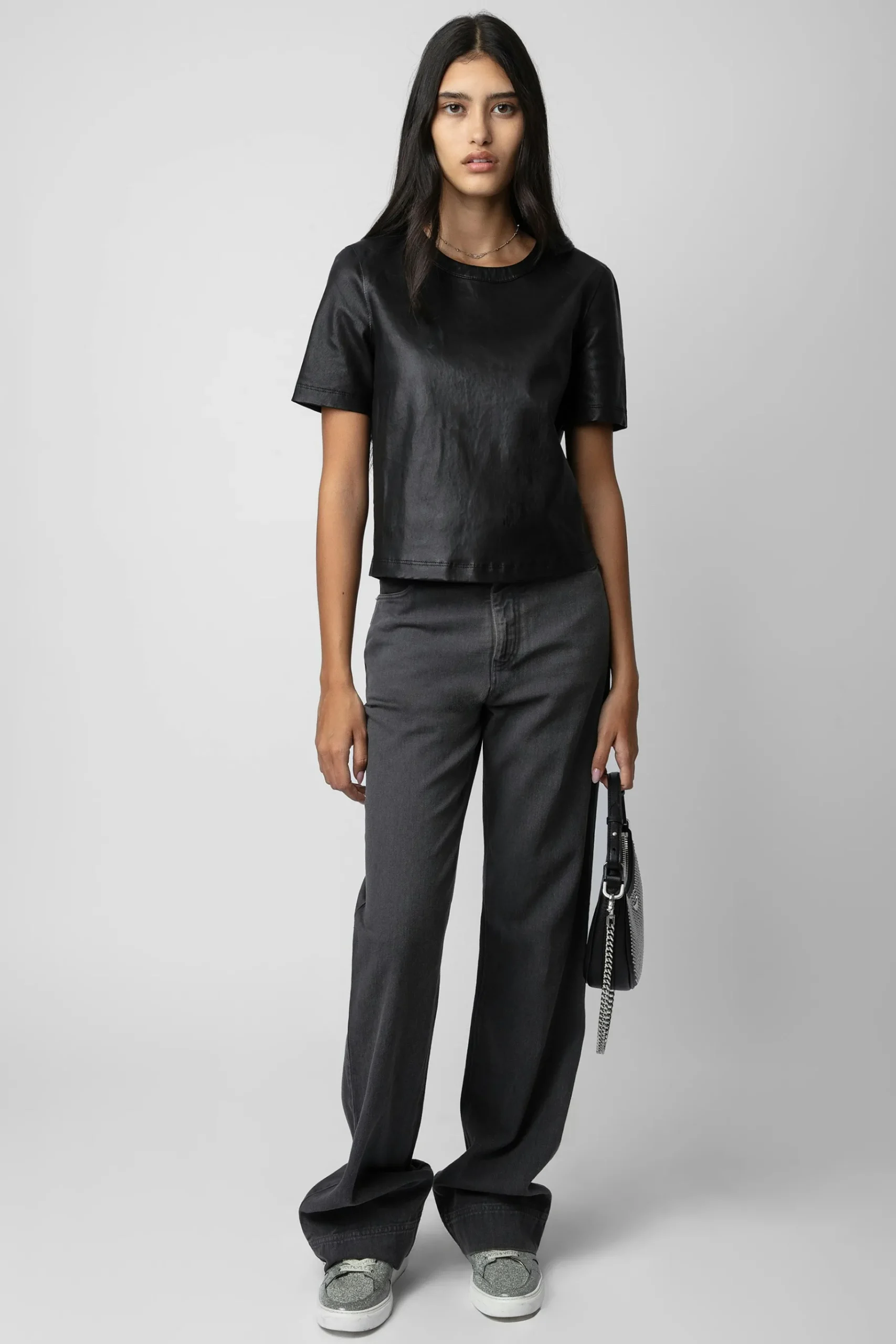 Chemises Et Hauts^Zadig & Voltaire Haut En Cuir Tas