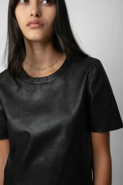 Chemises Et Hauts^Zadig & Voltaire Haut En Cuir Tas