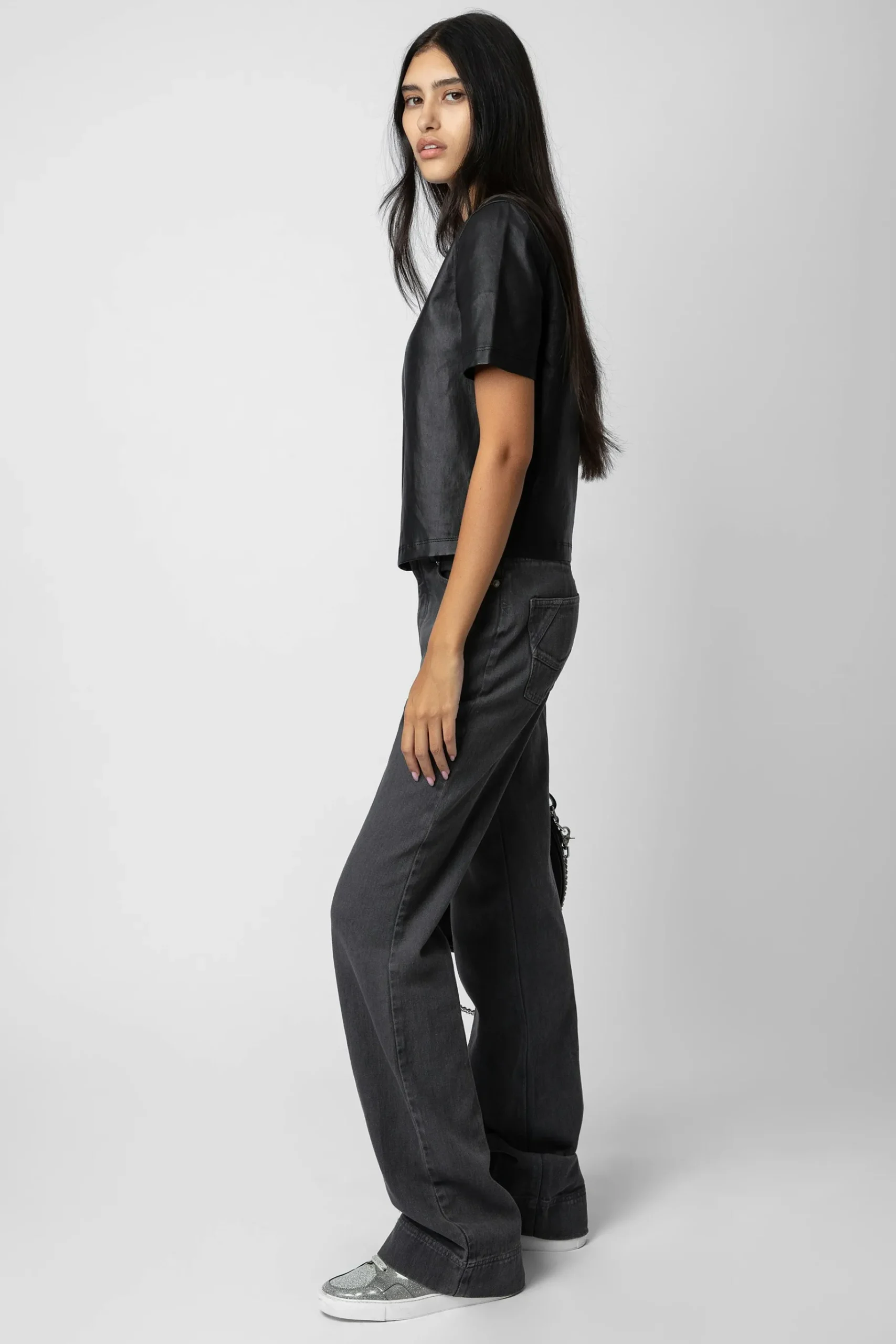 Chemises Et Hauts^Zadig & Voltaire Haut En Cuir Tas