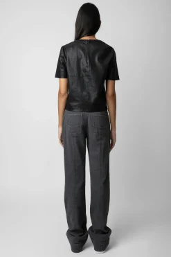 Chemises Et Hauts^Zadig & Voltaire Haut En Cuir Tas