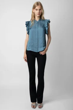 Chemises Et Hauts^Zadig & Voltaire Haut En Satin Tiza