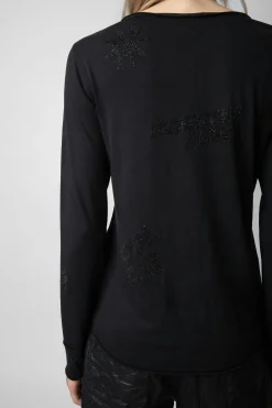 T-Shirts^Zadig & Voltaire Haut Henley A Strass