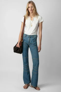T-Shirts^Zadig & Voltaire Haut Henley Concert Crush