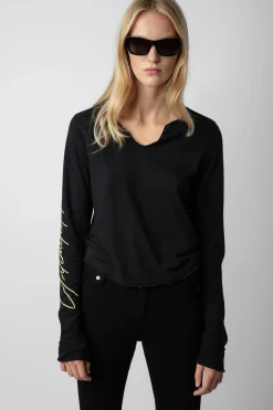 T-Shirts^Zadig & Voltaire Haut Henley Court Concert Crush