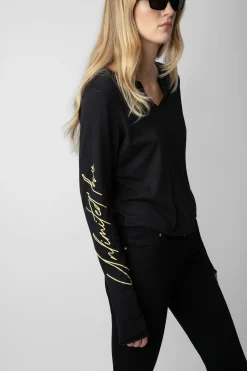 T-Shirts^Zadig & Voltaire Haut Henley Court Concert Crush