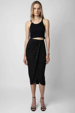 Robes Et Jupes^Zadig & Voltaire Jupe En Jacquard De Soie Jamelia
