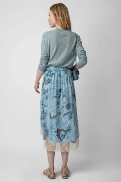 Robes Et Jupes^Zadig & Voltaire Jupe En Soie A Strass Joslin