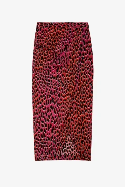 Robes Et Jupes^Zadig & Voltaire Jupe En Soie Leopard Jamelia