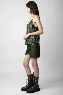 Robes Et Jupes^Zadig & Voltaire Jupe Julipe En Cuir Froisse