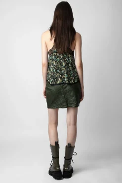 Robes Et Jupes^Zadig & Voltaire Jupe Julipe En Cuir Froisse