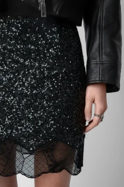 Robes Et Jupes^Zadig & Voltaire Jupe Justicias A Sequins