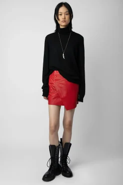 Robes Et Jupes^Zadig & Voltaire Jupe Motard En Cuir Junko