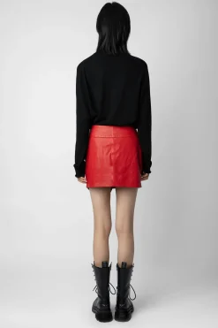 Robes Et Jupes^Zadig & Voltaire Jupe Motard En Cuir Junko
