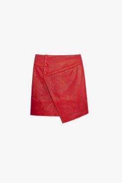 Robes Et Jupes^Zadig & Voltaire Jupe Motard En Cuir Junko