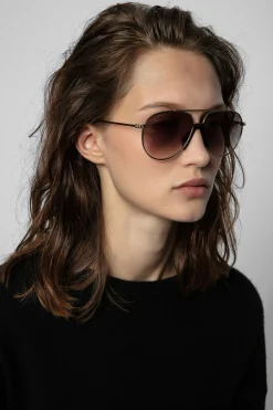 Des Lunettes De Soleil^Zadig & Voltaire Lunettes De Soleil A Clous Pyramides