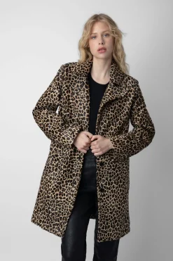 Manteaux Et Vestes^Zadig & Voltaire Manteau En Cuir A Imprime Leopard Monacoz