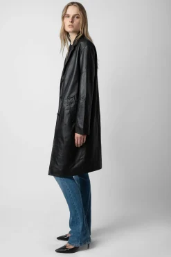 Unisexe^Zadig & Voltaire Manteau En Cuir Macari