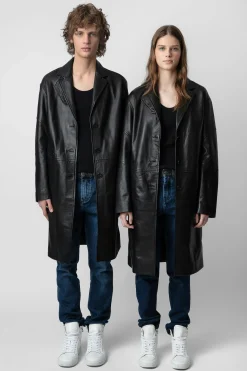 Unisexe^Zadig & Voltaire Manteau En Cuir Macari